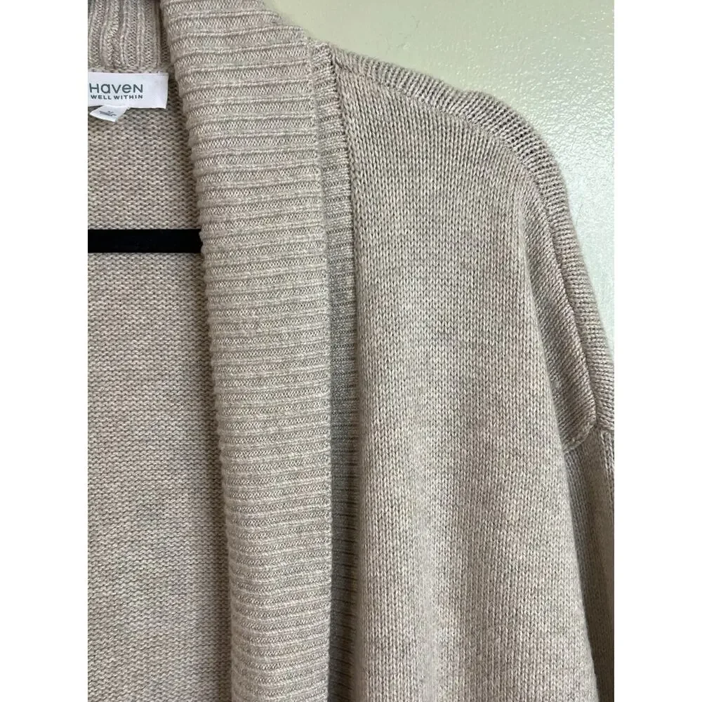 Haven Well Within FLYAWAY CARDIGAN, size medium, oversized open front, MSRP $138 - Picture 7 of 10